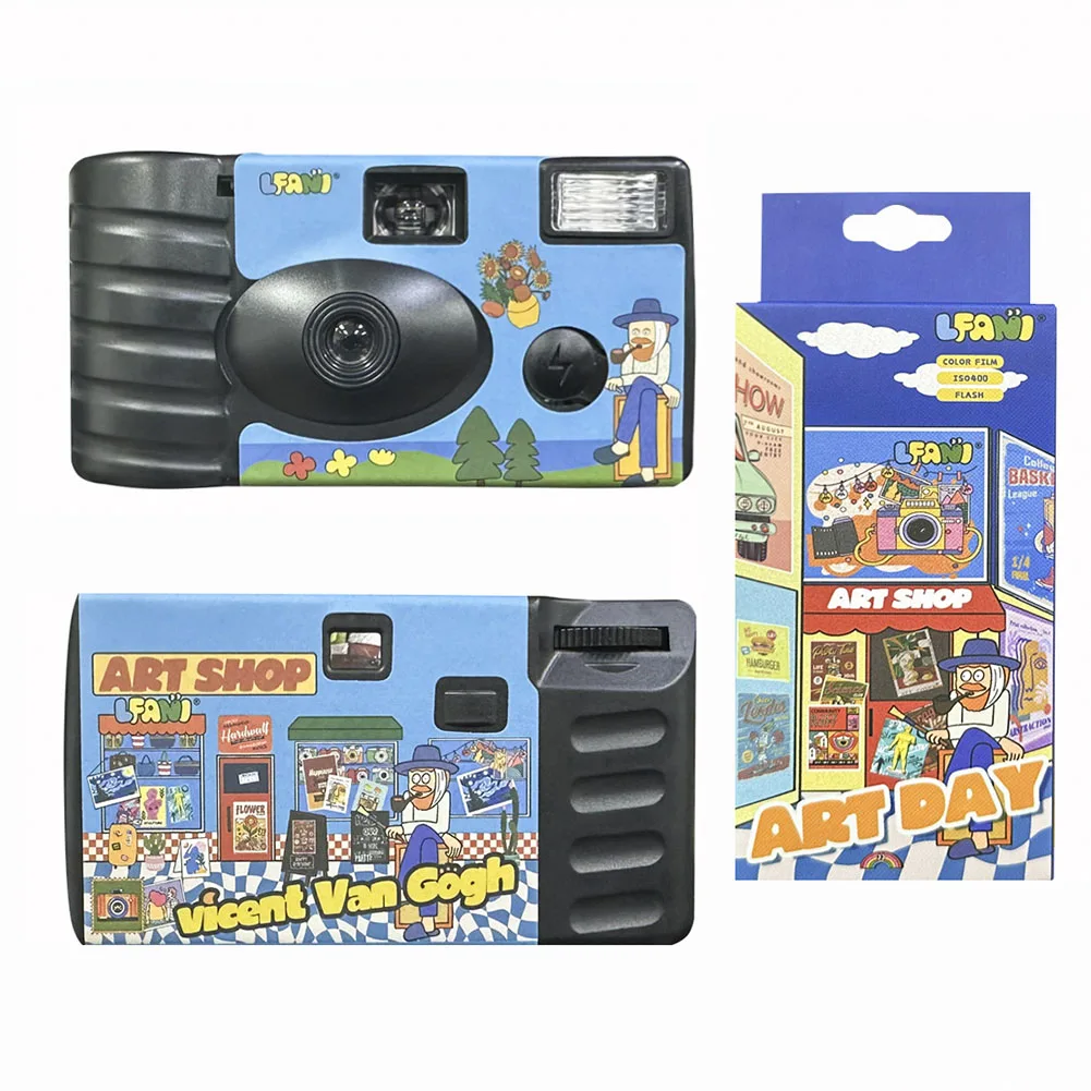 35mm Disposable Film Camera Built-in Flash One Time Use Camera 27 Photos Retro 1