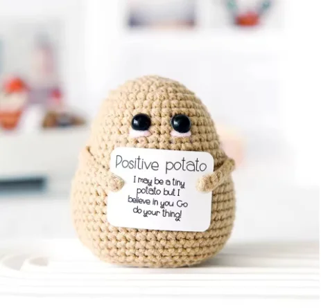 New Positive Energy Potato Hug Pocket Mini Handmade 10