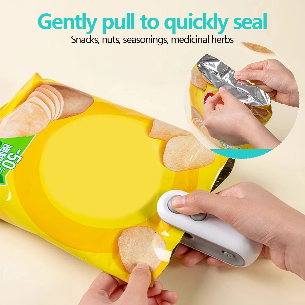 2 In 1 Sealer Cutter Mini Bag Sealer Handheld Heat Vacuum Sealer Handheld Bag Sealingess 2