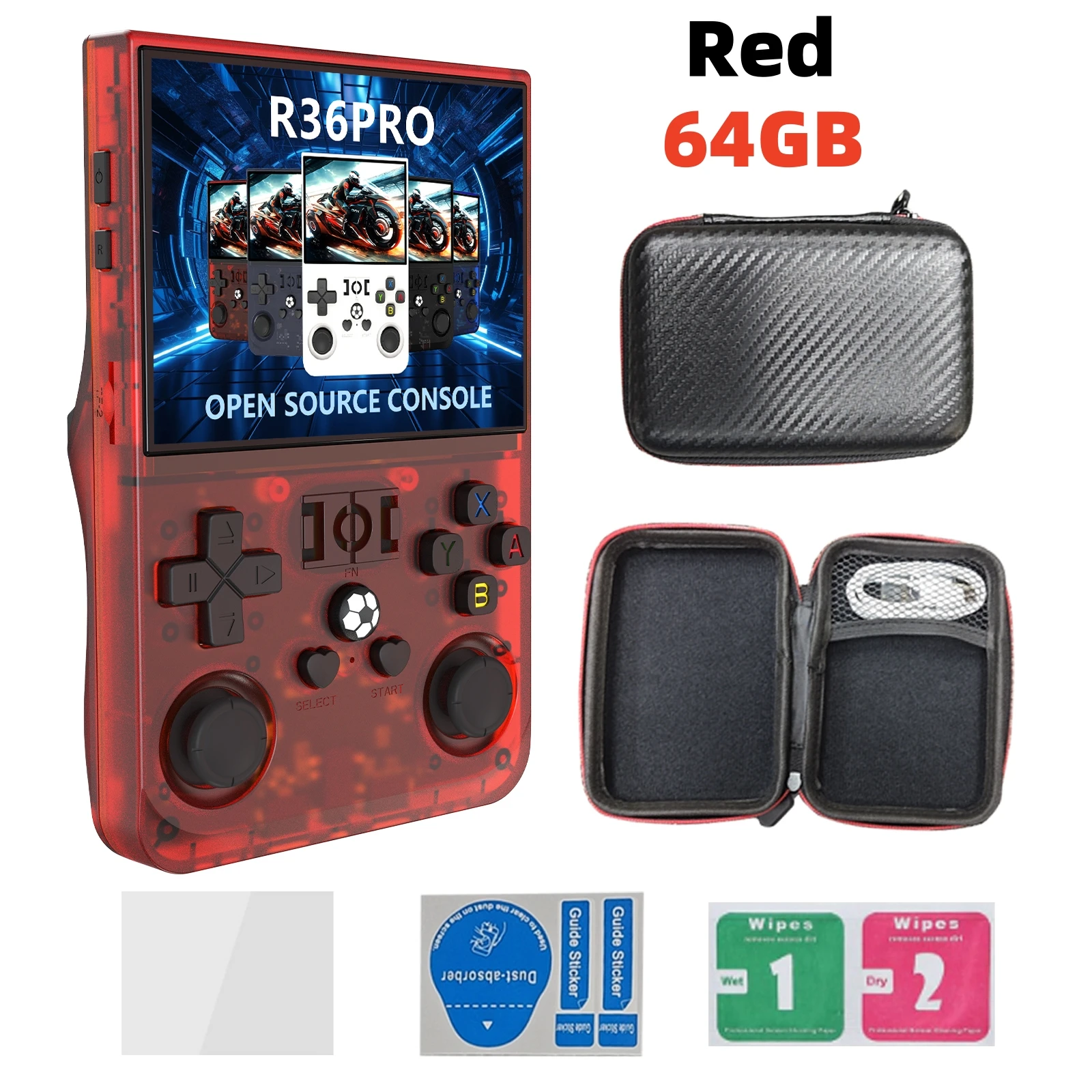 Open Source R36 PRO Retro Handheld Video Game Console Linux SystemGB Games 13