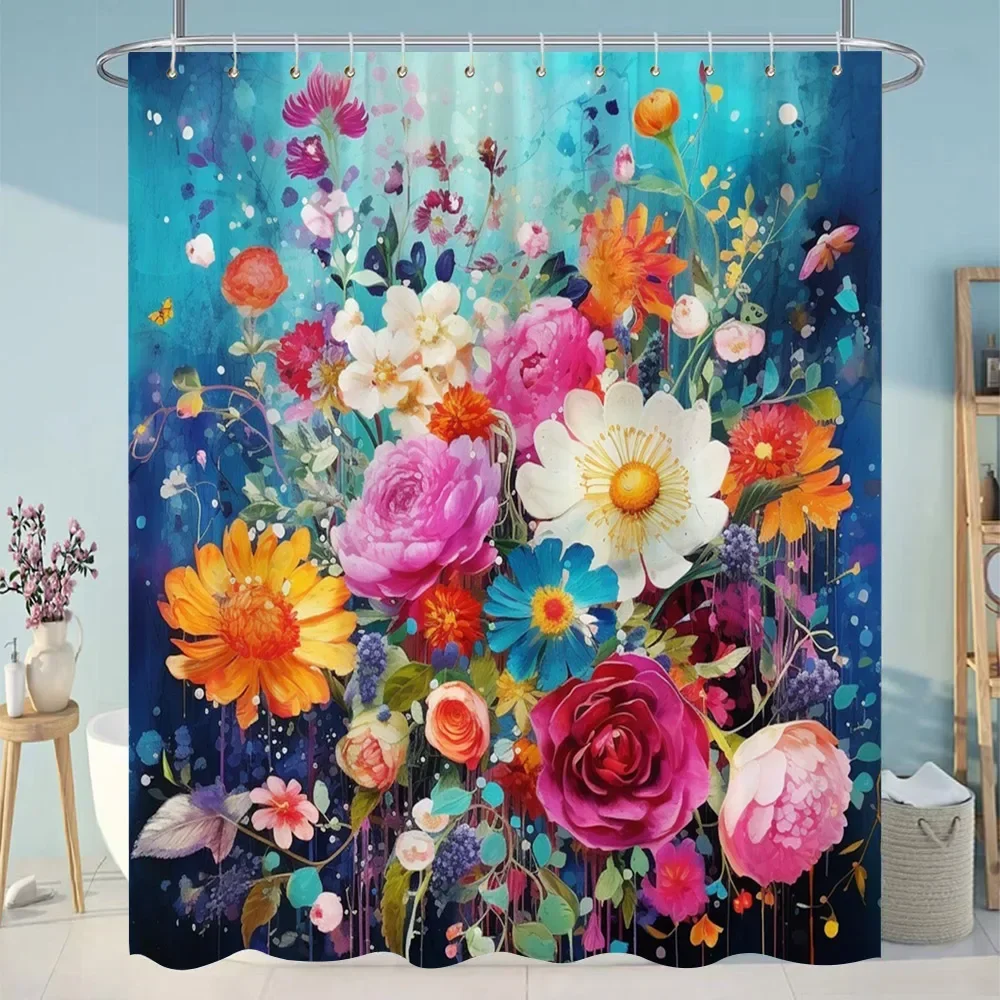 Beautiful Plant Flower Shower Curtain 18