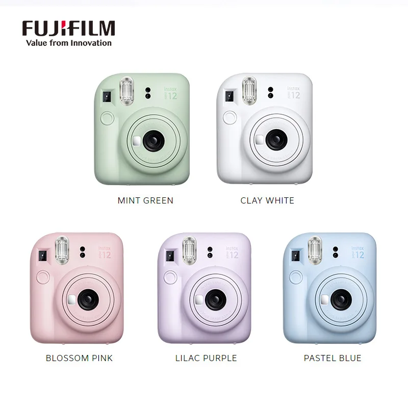Genuine Fujifilm Instax Mini 12 Instant Camera With 20 Sheets Mini Film Paper Camera 2