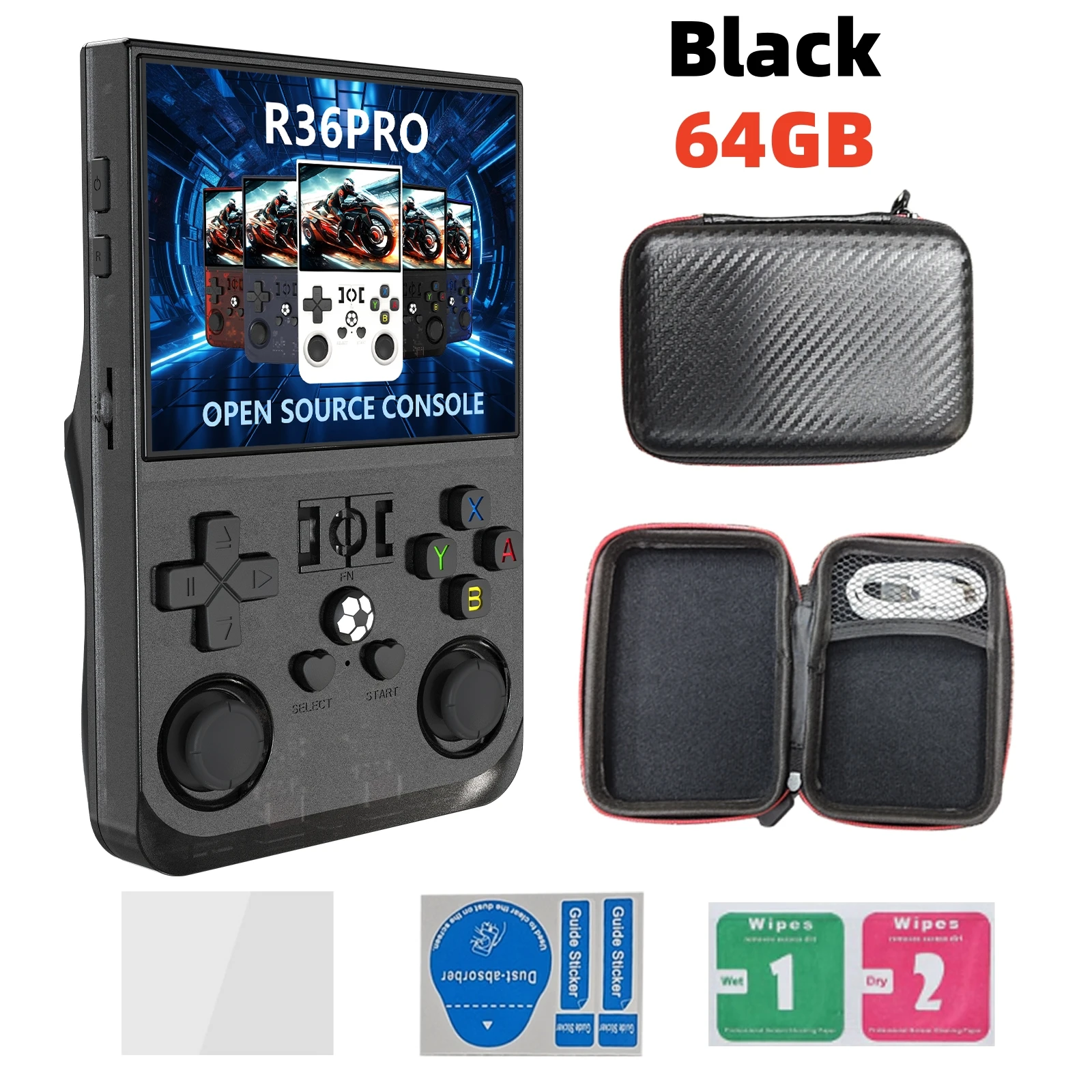 Open Source R36 PRO Retro Handheld Video Game Console Linux SystemGB Games 15