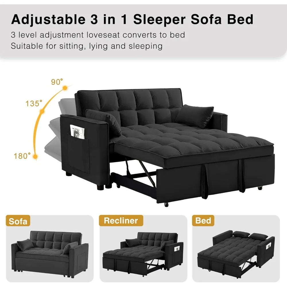 3 in 1 Convertible Sleeper Sofa Bed 3