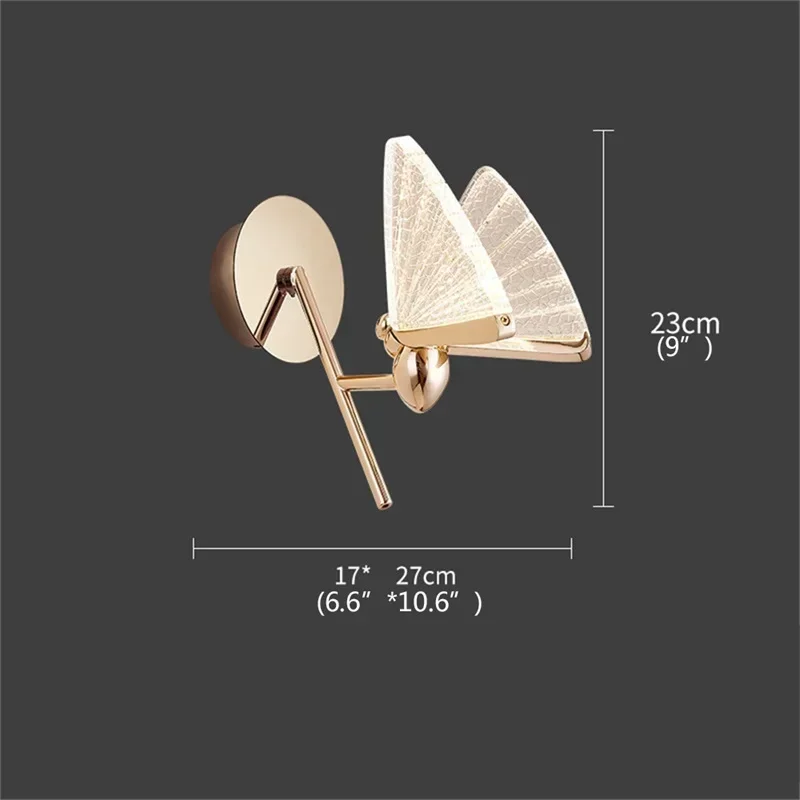 ASHER Nordic Creative Butterfly Wall Lights 10