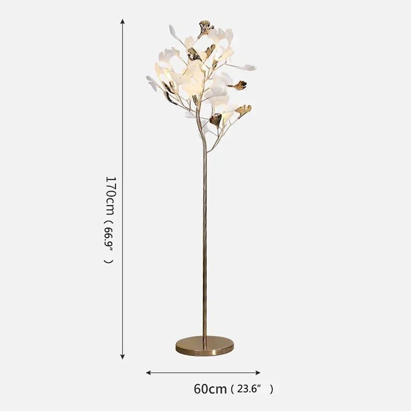 GISELLE Nordic Creative Floor Lamp Ginkgo Flower 8