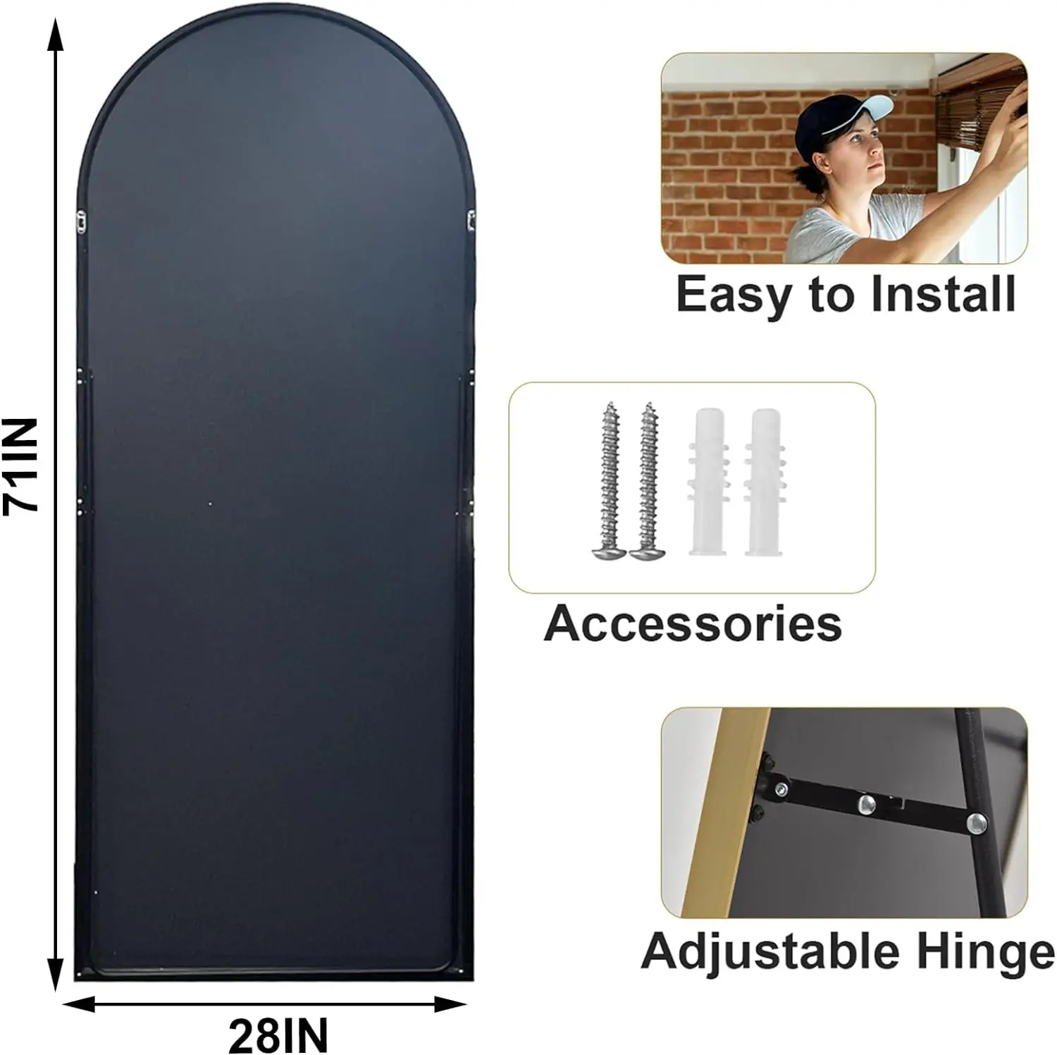 26"x 71 Full Length Mirror 5