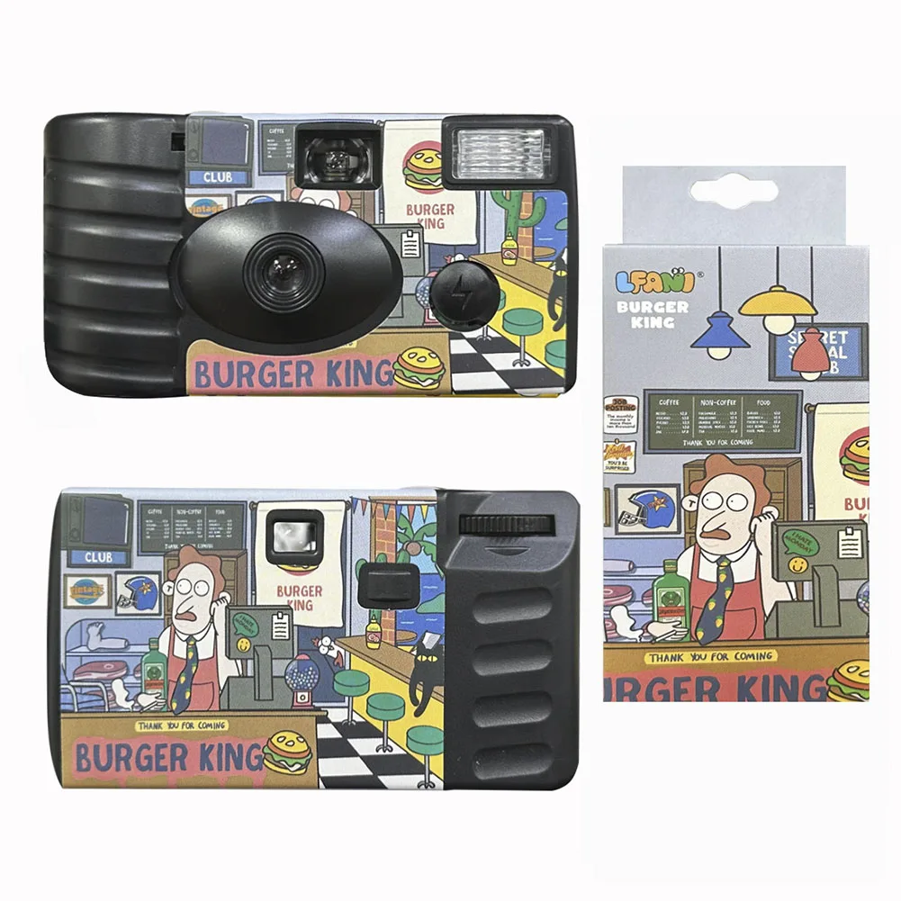 35mm Disposable Film Camera Built-in Flash One Time Use Camera 27 Photos Retro 7