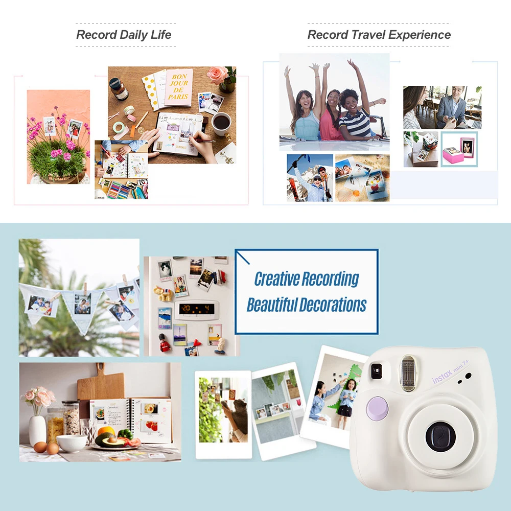Fujifilm Instax Mini 7+ Mini SE Instant Camera Film Cam 6