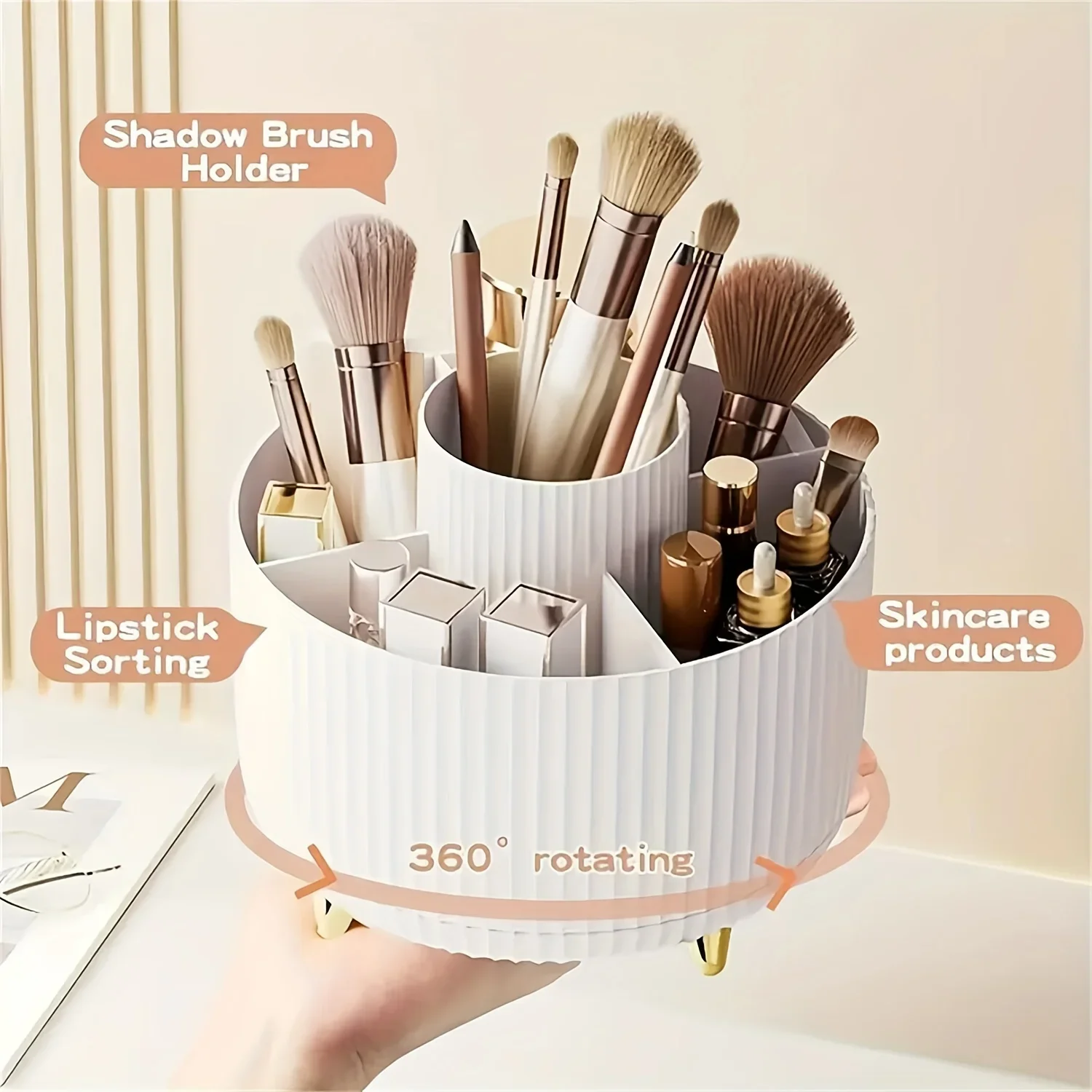 Simple Desktop Style Large Capacity Cosmetics Storage Rack, Dressing Table, Lipstick 1