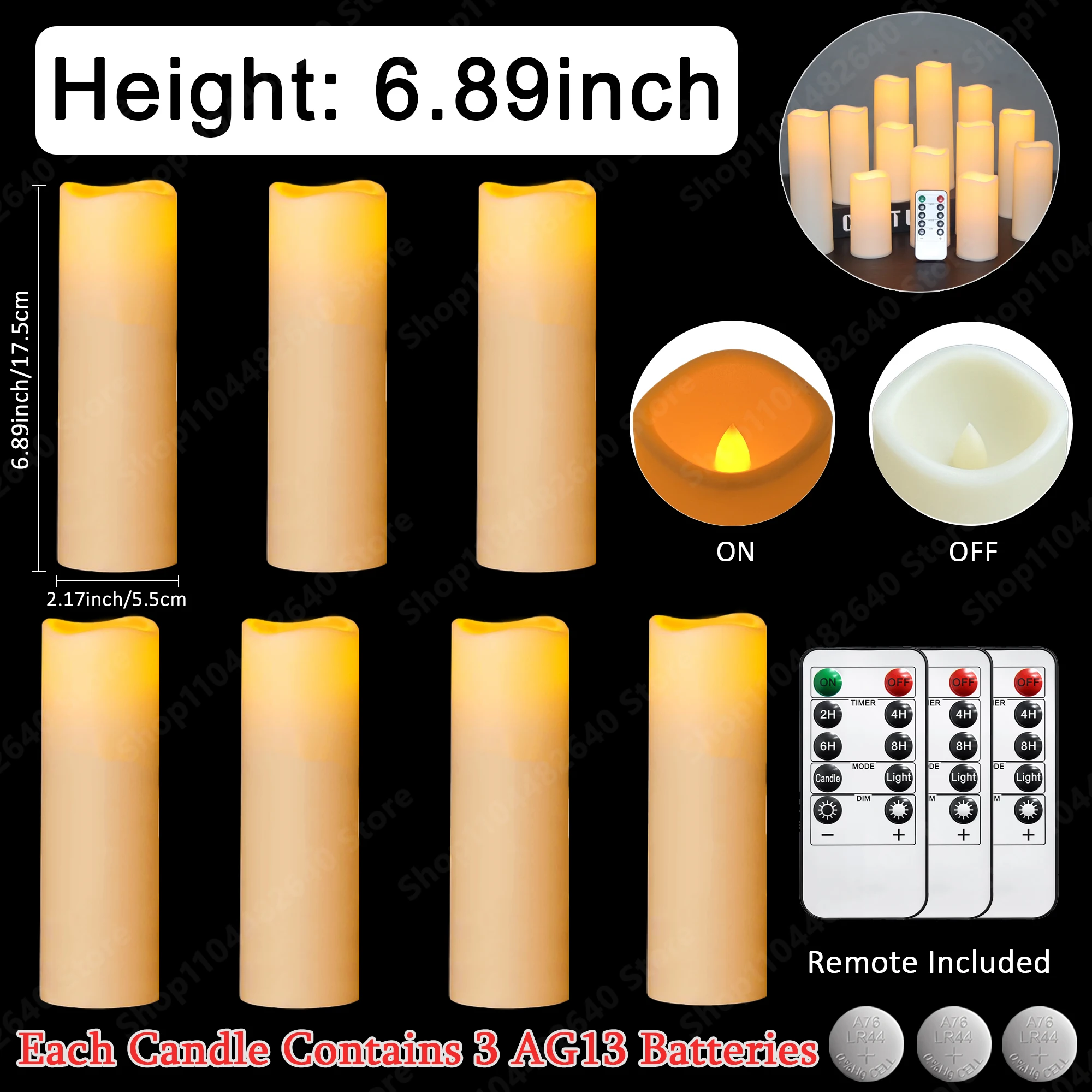 9-240Pcs Led Candles Flameless Candles 11