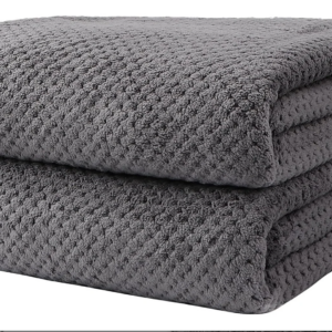 Bath Towel Set Pack of 2, (27 x 54 Inches) Microfiber 1
