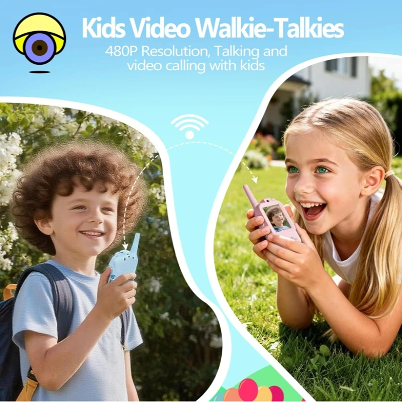 Kids Video Walkie Talkie with 2 2