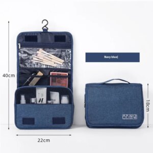 Foldable Toiletry Bag Organizer Hanging Storage Bathroom Makeup Cas 1