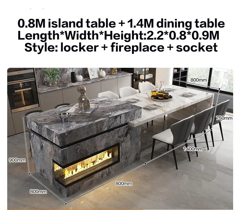 Custom Marble Kitchen Island 31