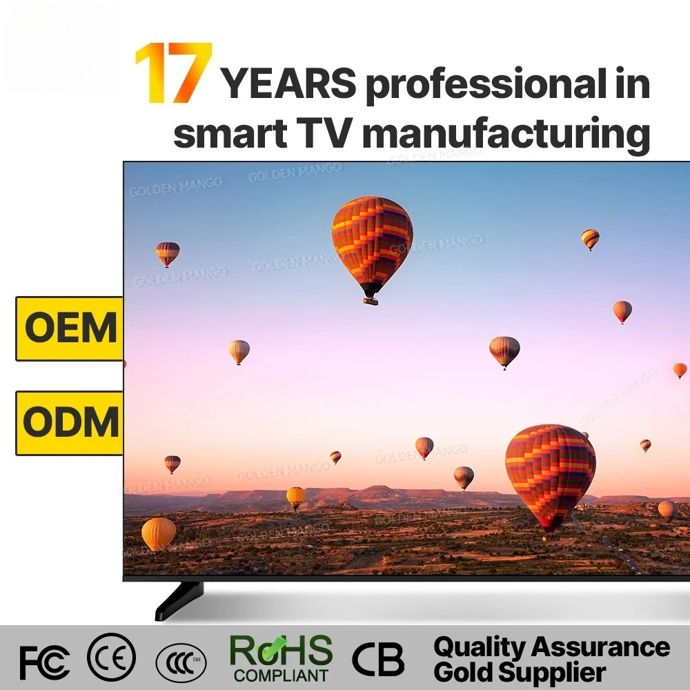 OEM 43/55/65/70 Inch Android Smart TV - 4K UHD FHD Google TV for Hotel Commercial Use, WiFi & HDMI 5