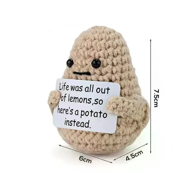 New Positive Energy Potato Hug Pocket Mini Handmade 3