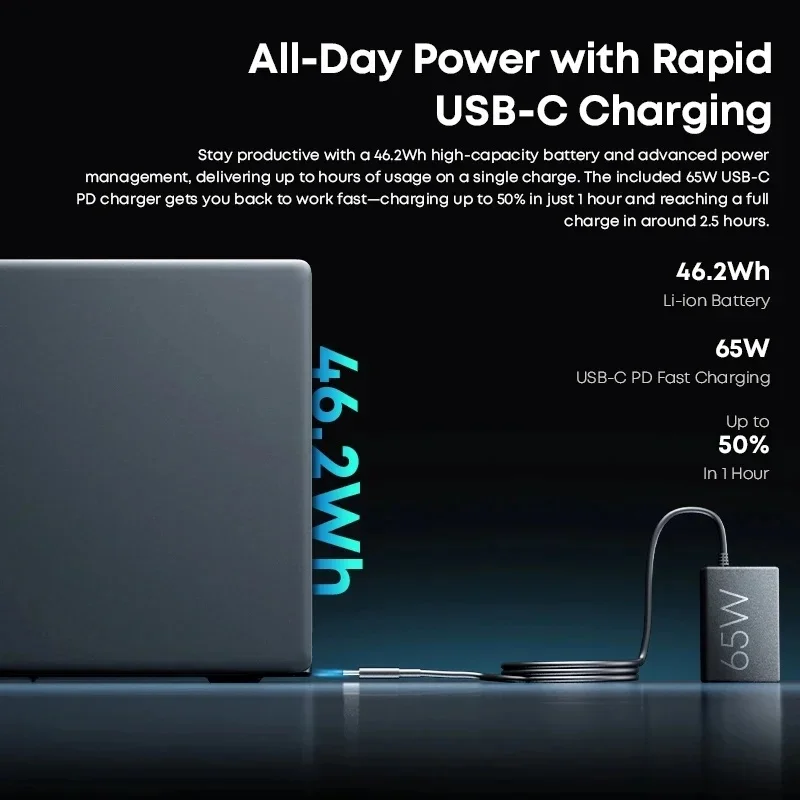 CHUWI CoreBook X Gaming Laptop AMD R5-7430U 16GB DDR4 RAM Hz Windows 11 4