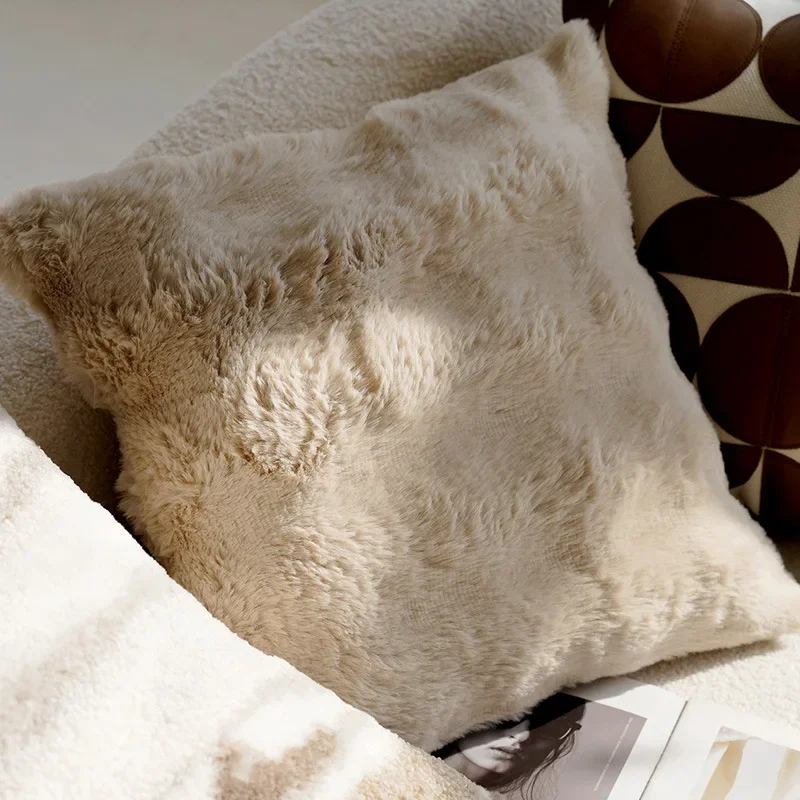 30x50/45x45CM Light Luxury Throw Pillow Cover Brown French Stamping 22