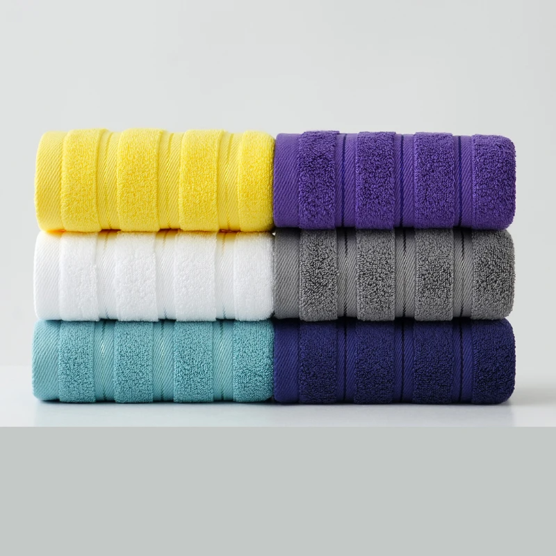 10pcs Customized Embroidery Logo Towel Navy Blue Soft Salon Towels 5