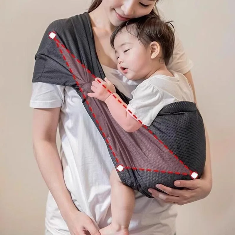 New Portable Baby Sling Front-carrying Portable Newborn Mini Sling, Single-shoulder Baby Breathable Carrier 2
