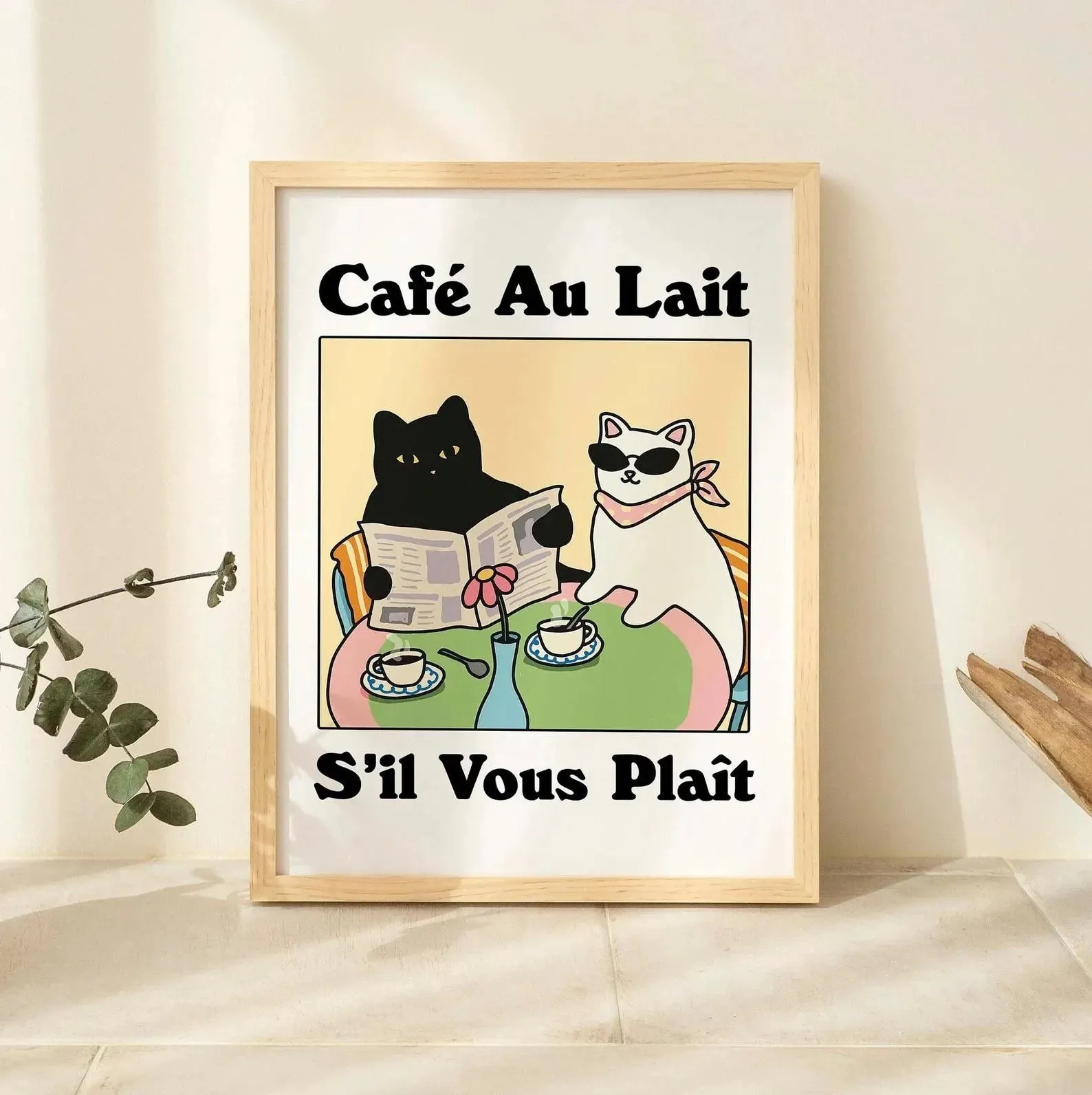 Cute Wash Paws Cat Canvas Print Kawaii WashRoom Bathroom Nursery Wall Art Poster for Modern Living Room Bedroom Home Decor 9