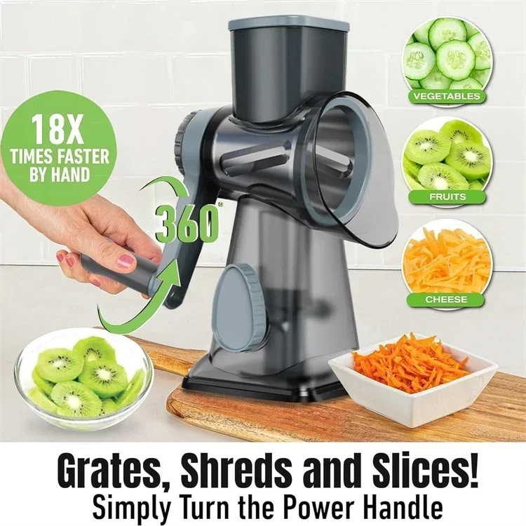 2025 3-in-1 Rotary Cheese Grater 2