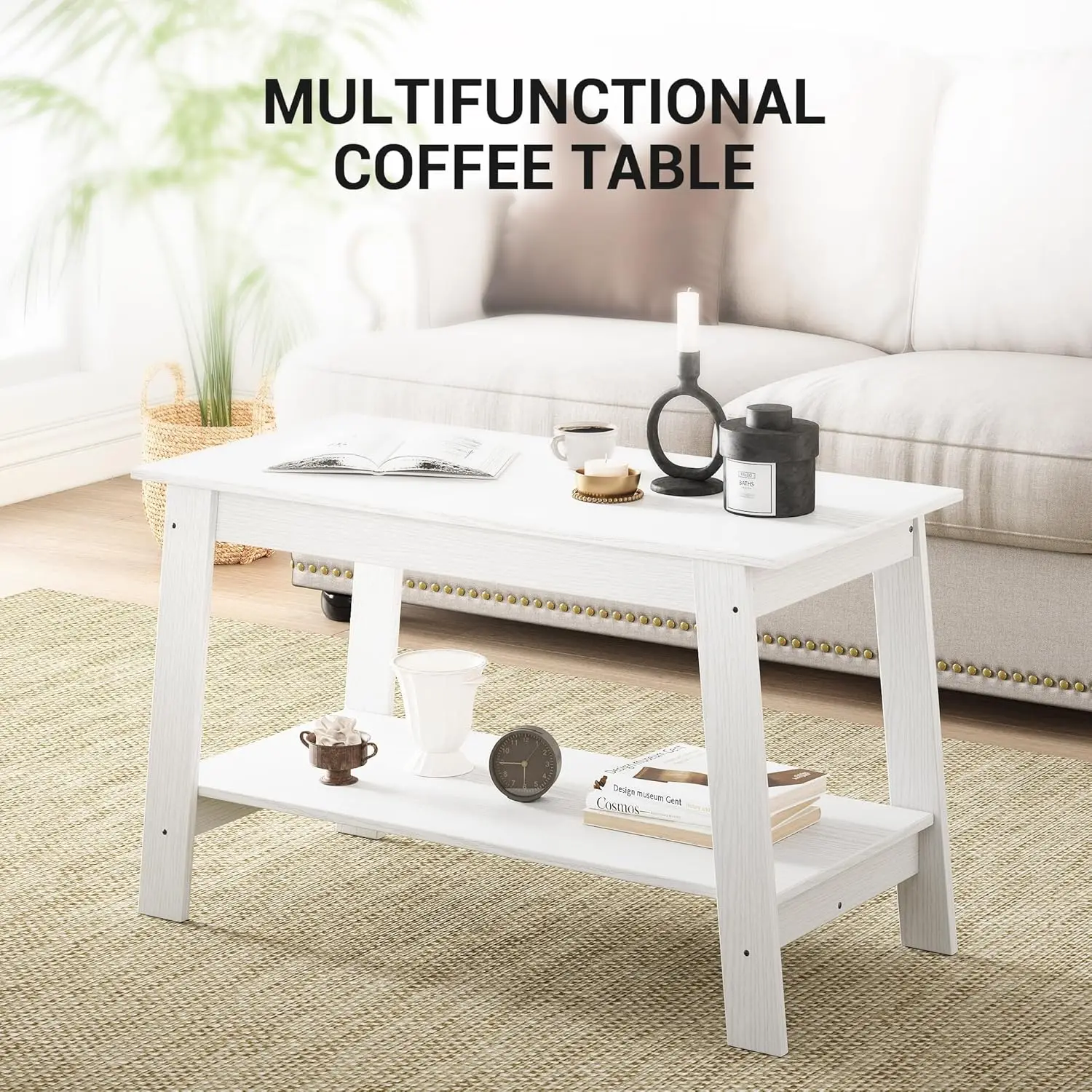 Rustic Farmhouse Wood Coffee Table 4