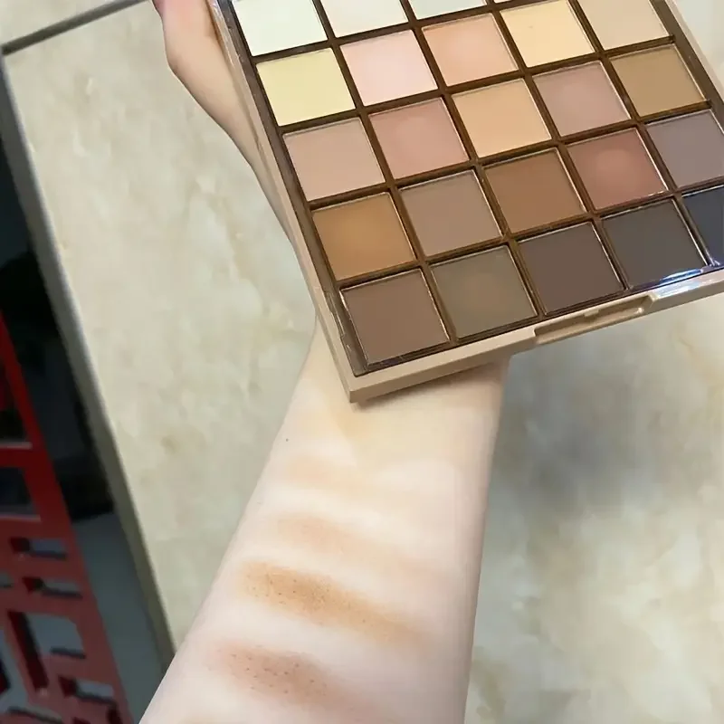 25 color eyeshadow palette - matte and shimmer, high pigmy brown nude, 5