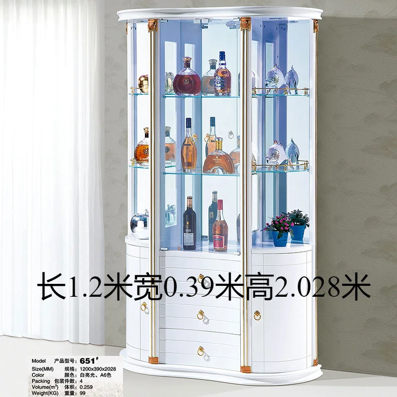 European-Style Glass Wine Cabinet 22