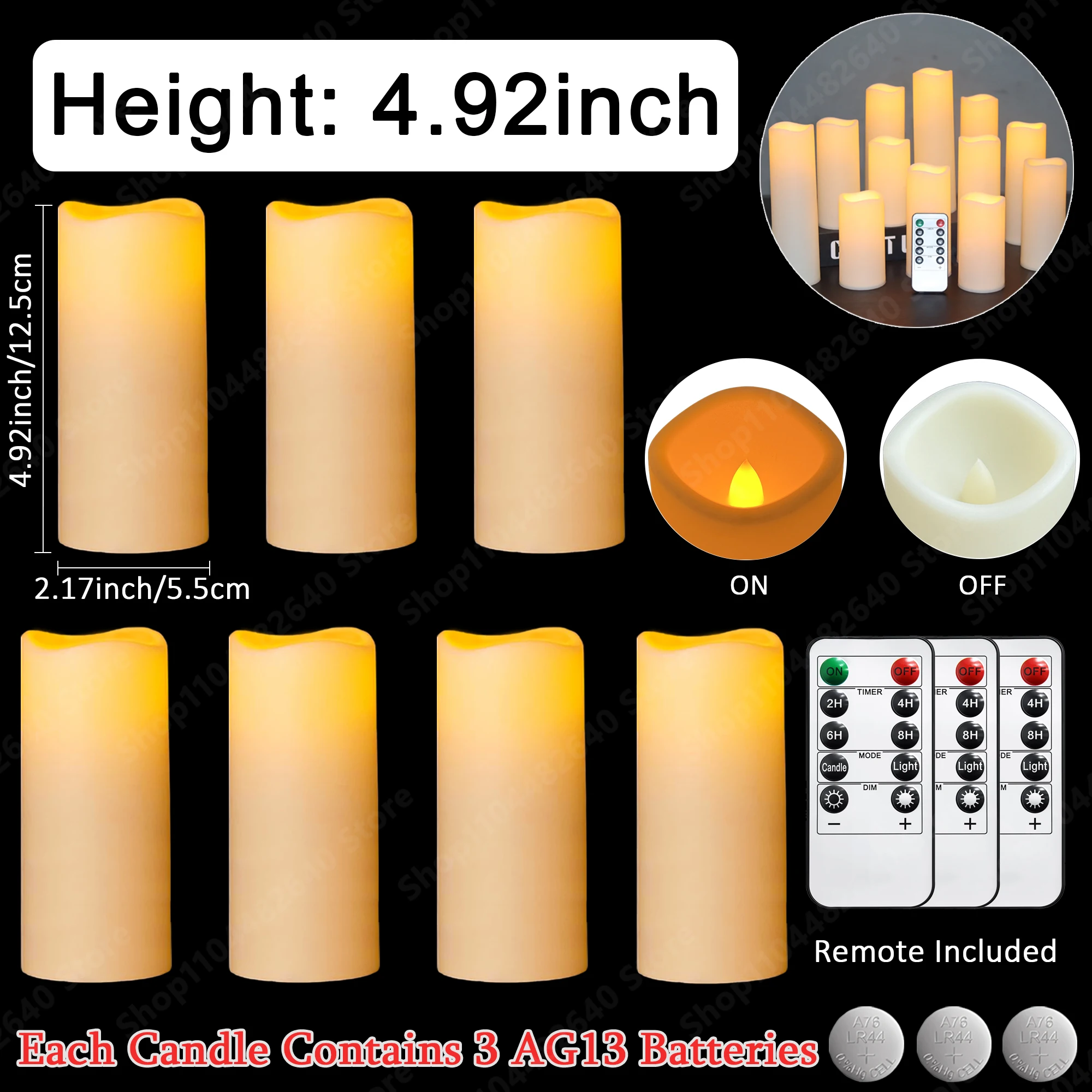 9-240Pcs Led Candles Flameless Candles 13