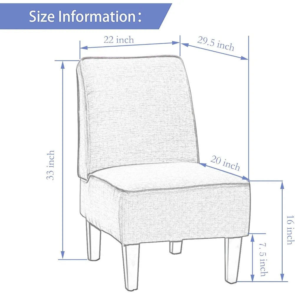 Accent Chaires Set of 2 Upholstered 2