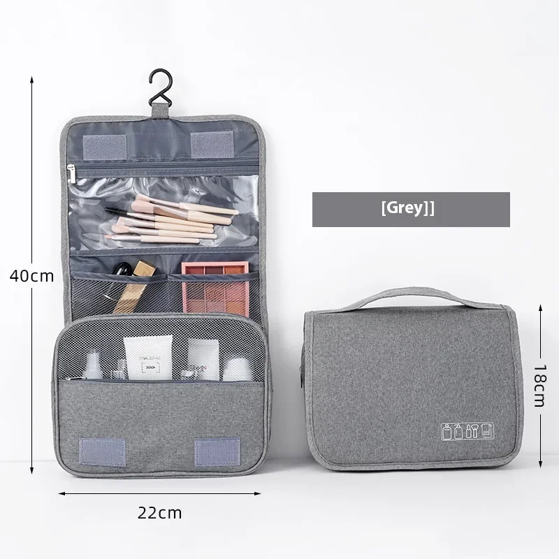 Foldable Toiletry Bag Organizer Hanging Storage Bathroom Makeup Cas 3