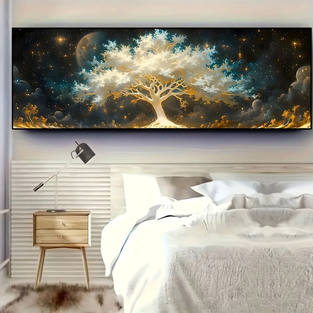 Classic Vintage Moonlight Sea View Canvas Poster 3