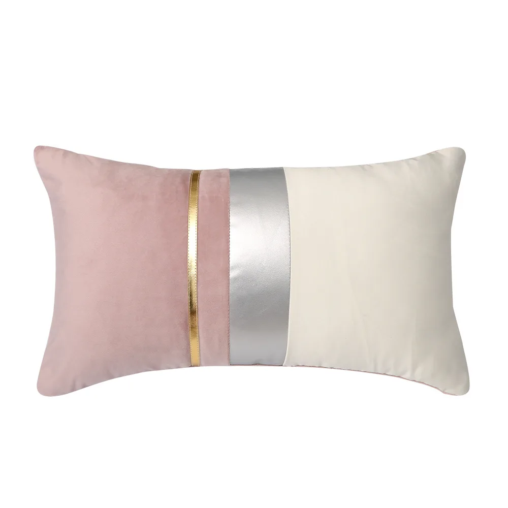 Luxury Velvet Cushion Cover, Patchwork Design Pillow Case, Home Decor, Sofa Pillow 6