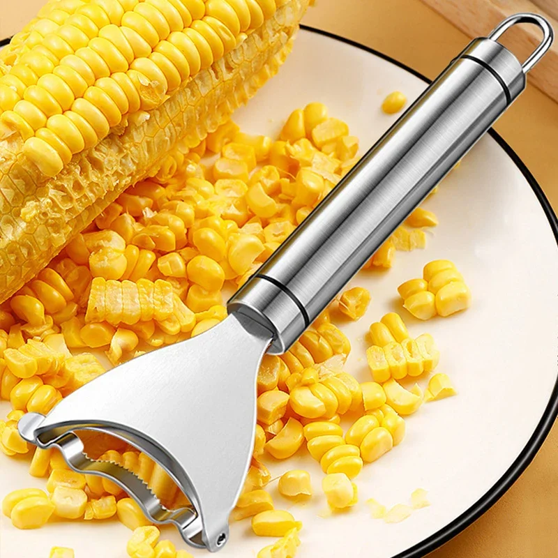 Stainless Steel Corn Peeler Serrated Corn Stripper Peelers 3