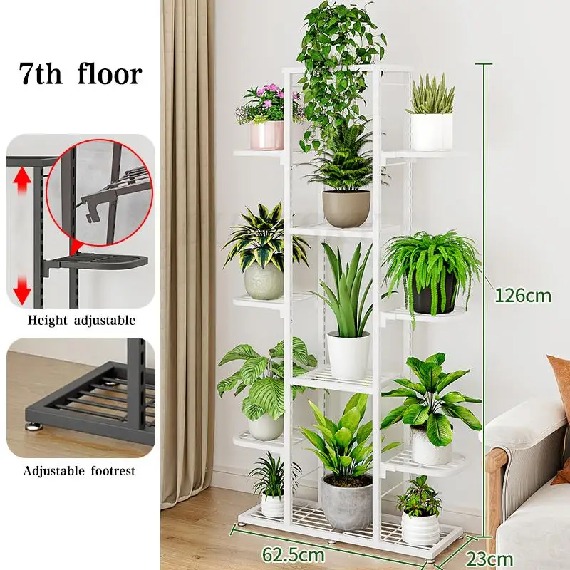 Indoor Plant Stand Flower Rack 5 Tier 7 Tier Flower Pot 7