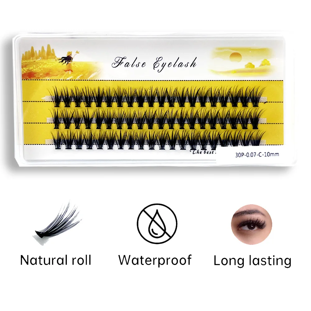 20/30D Mink Eyelashes Natural Eyelash bunches 1 box/60 bundle 3D Russian individual Eyelash 5