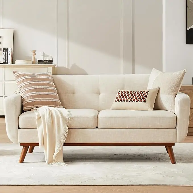 mid Century Modern Loveseat Sofa 65 8