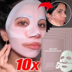 Bio Collagen Face Mask Shrink Pores Deep Hydrating Overnight Mask Moisturizing 1