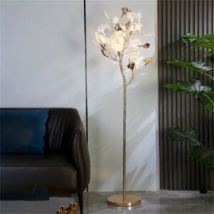 GISELLE Nordic Creative Floor Lamp Ginkgo Flower 1