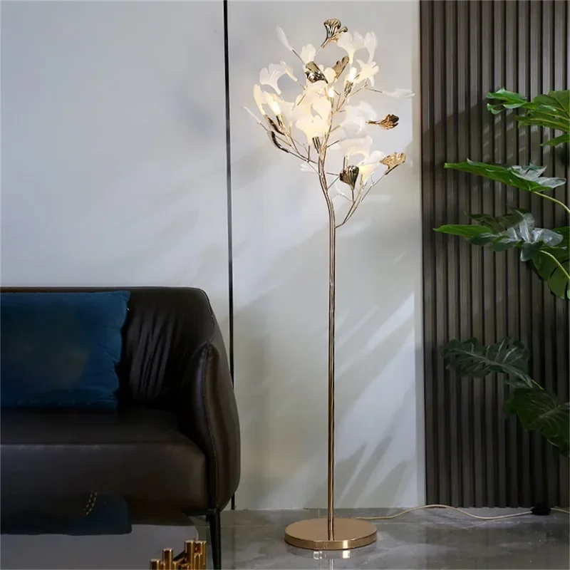 GISELLE Nordic Creative Floor Lamp Ginkgo Flower 1