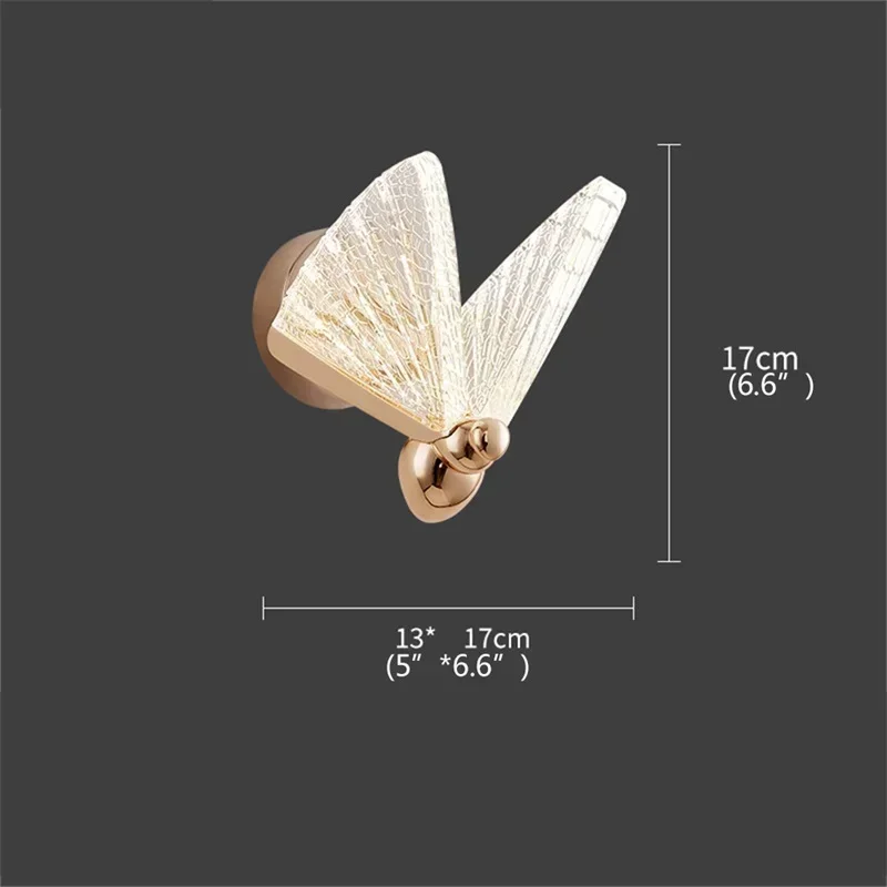 ASHER Nordic Creative Butterfly Wall Lights 16