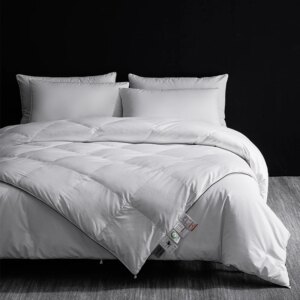 4-Season Luxury: 95% 5A Goose Down + Pure Mulberry Silk Duvet Set