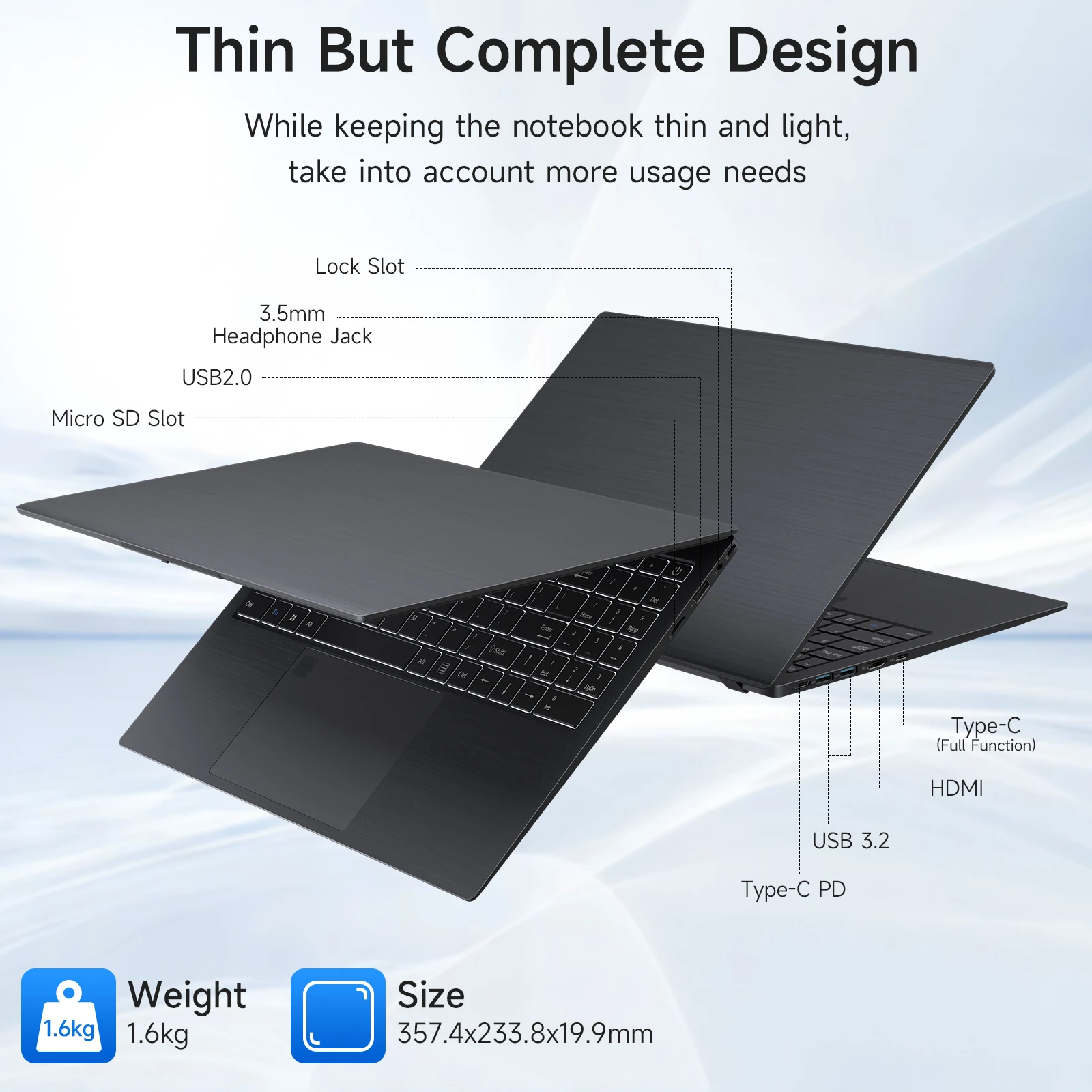 15.6 Inch Business Laptop Notebook PC 2