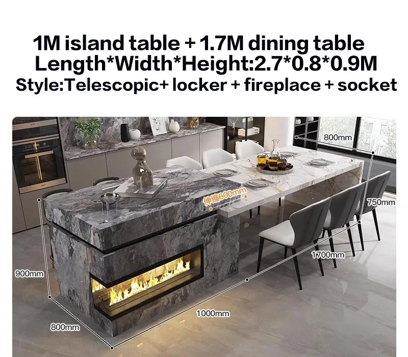 Custom Marble Kitchen Island 6