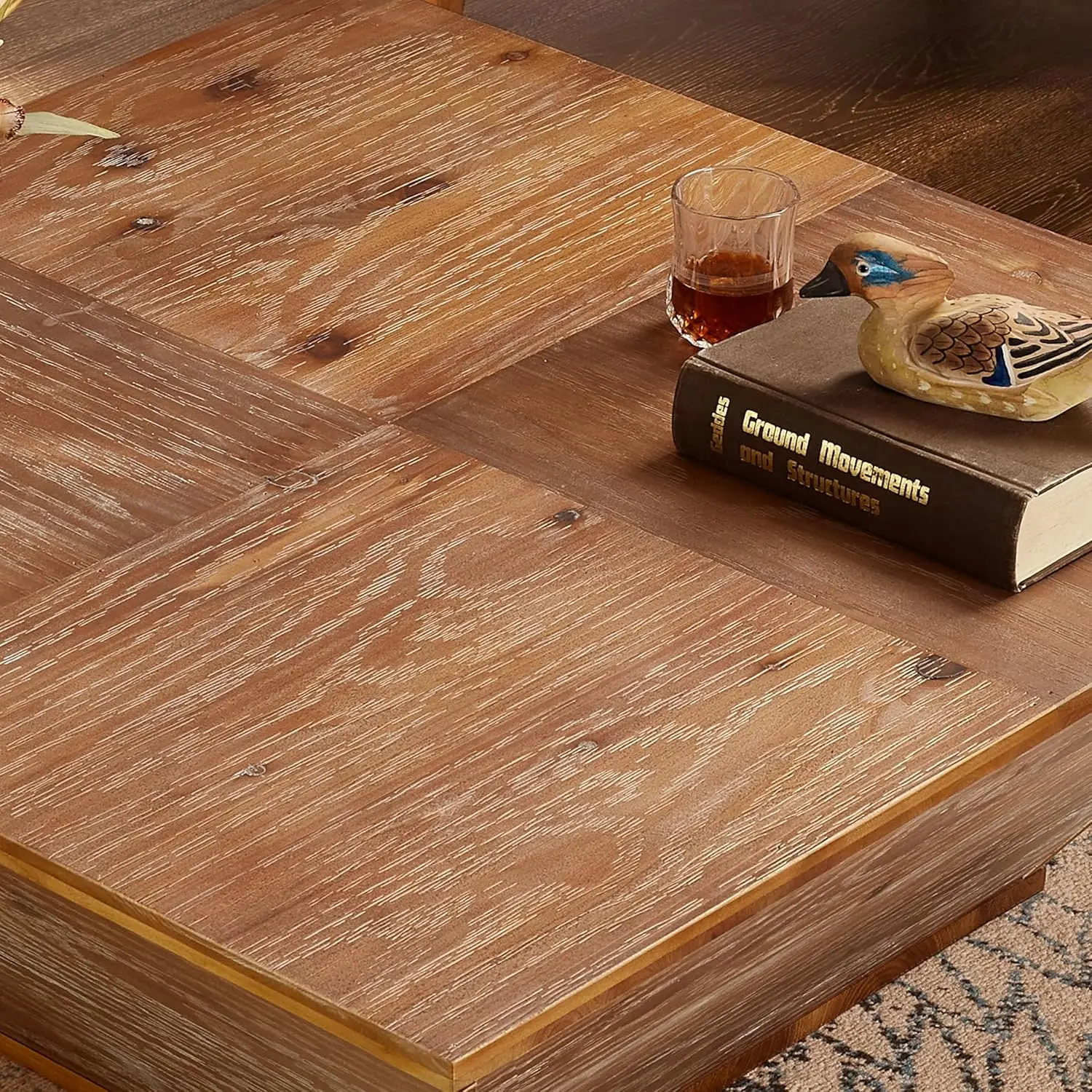 Square Wood Coffee Table 4