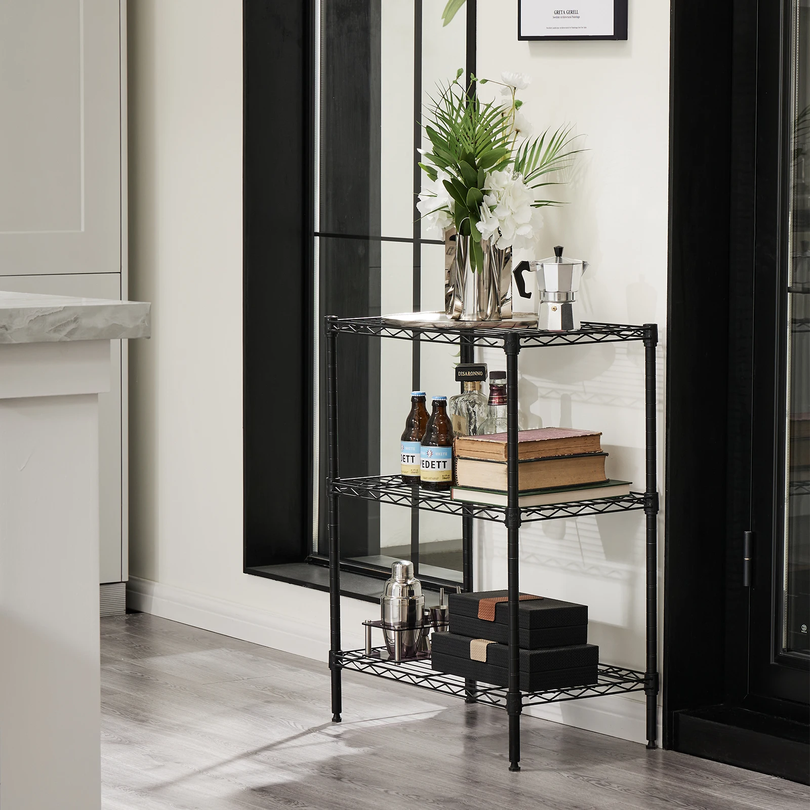 JHK 3-5 Tier Storage Bookshelf 2