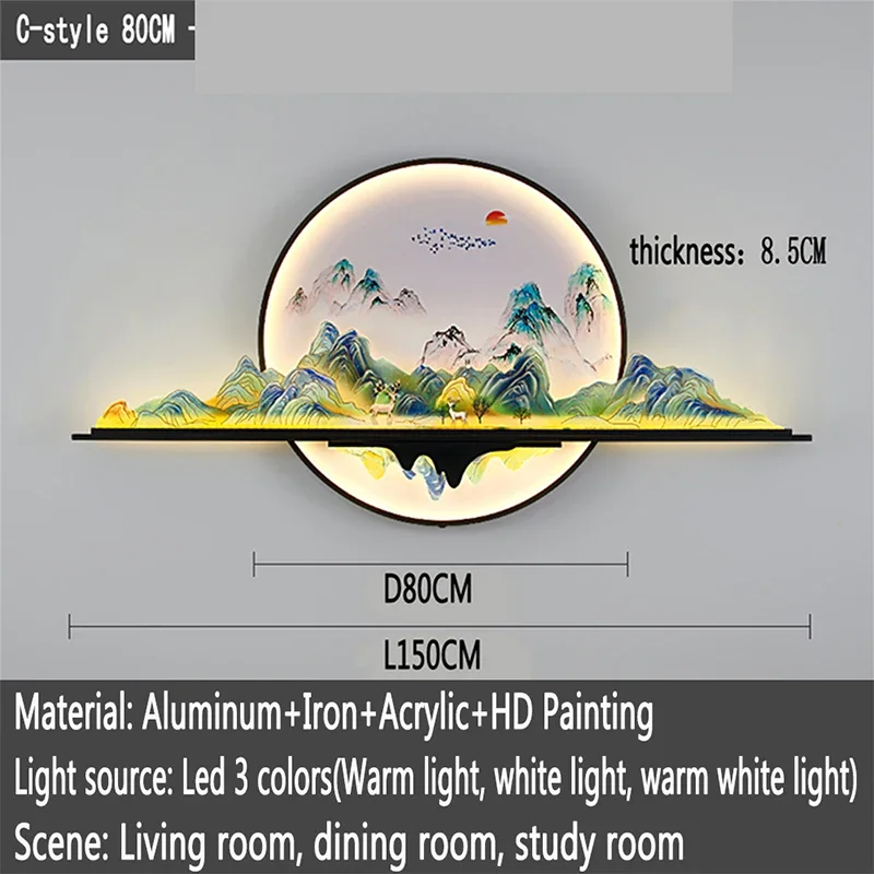 ULANI Modern Picture Wall Light LED Chinese 12