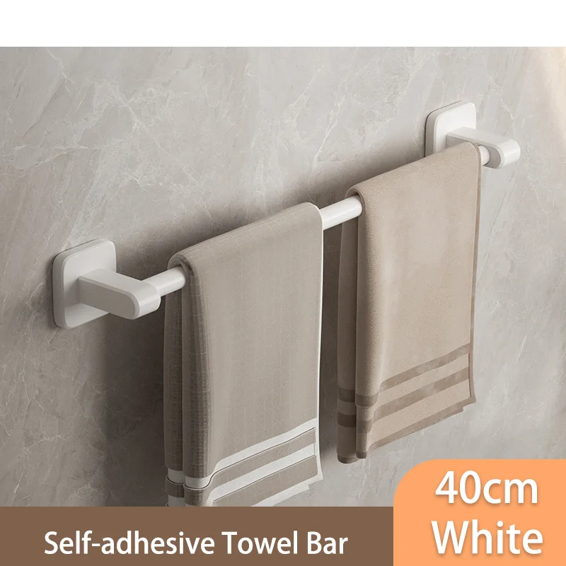 Self-Adhesive Bathroom Towel Rack Holder Rod 11